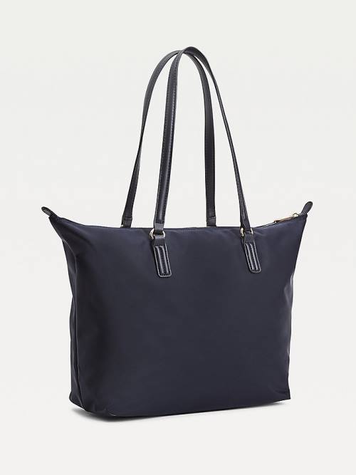 Tommy Hilfiger Large Recycled Tote Táska Női Kék | TH916UPQ