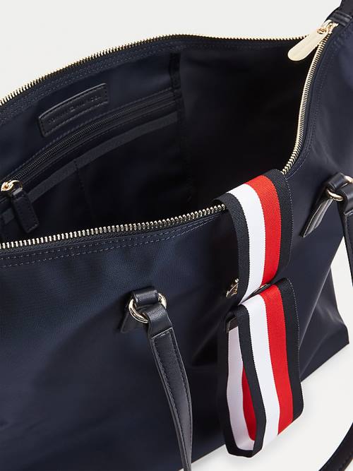 Tommy Hilfiger Large Recycled Tote Táska Női Kék | TH916UPQ