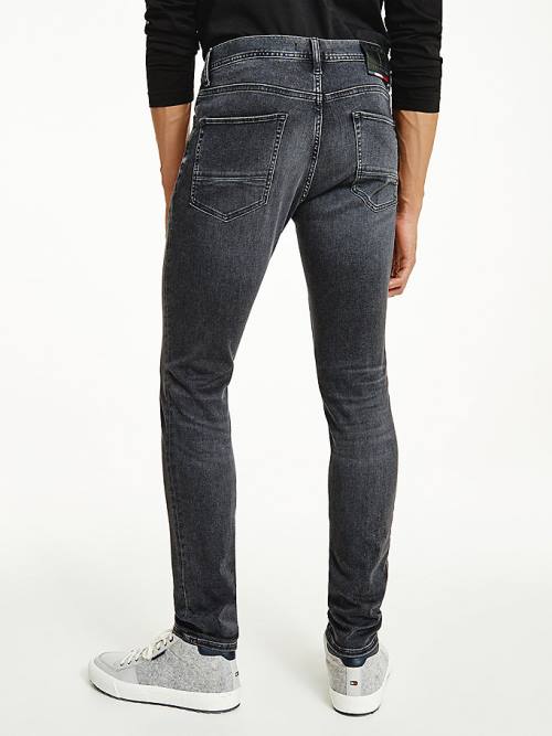 Tommy Hilfiger Layton Extra Slim Faded Black Farmer Férfi Denim | TH147MSO