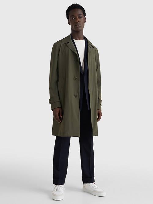 Tommy Hilfiger Light Trench Dzseki Férfi Zöld | TH028DPS