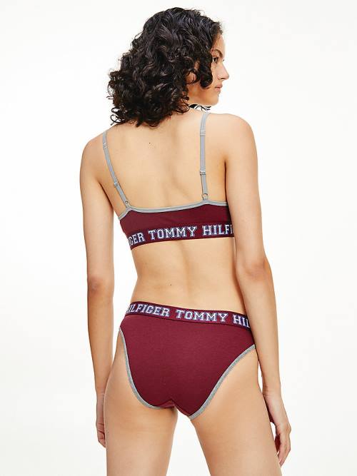 Tommy Hilfiger Logo Contrast Trim Briefs Fehérnemű Női Lila | TH325NYJ