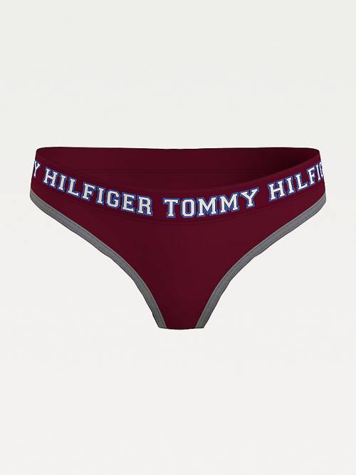 Tommy Hilfiger Logo Contrast Trim Briefs Fehérnemű Női Lila | TH325NYJ