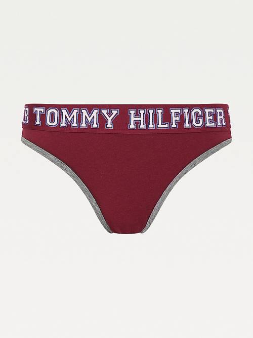 Tommy Hilfiger Logo Contrast Trim Briefs Fehérnemű Női Lila | TH325NYJ