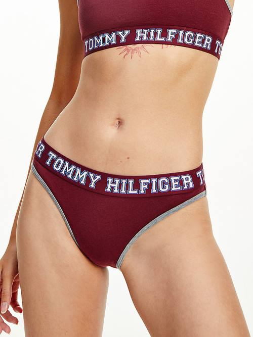 Tommy Hilfiger Logo Contrast Trim Briefs Fehérnemű Női Lila | TH325NYJ