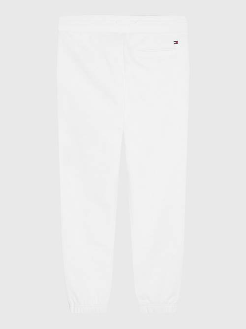 Tommy Hilfiger Logo Drawstring Joggers Nadrág Fiú Fehér | TH327FCV