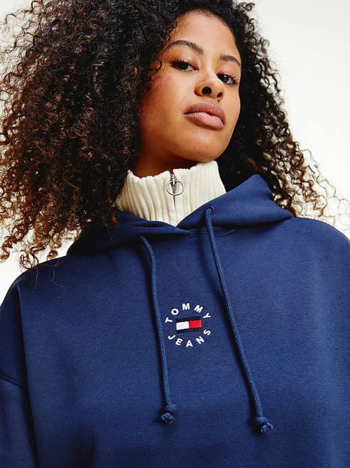 Tommy Hilfiger Logo Embroidery Ruha Női Kék | TH864YQM