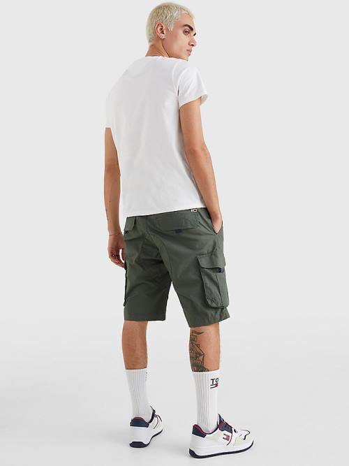 Tommy Hilfiger Logo Organic Pamut Slim Fit Póló Férfi Fehér | TH647GZA