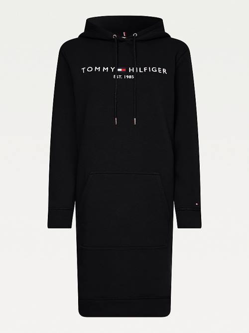 Tommy Hilfiger Logo Ruha Női Fekete | TH847AYS