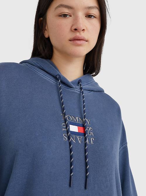 Tommy Hilfiger Logo Ruha Női Kék | TH149LXZ