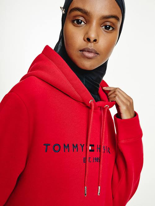 Tommy Hilfiger Logo Ruha Női Piros | TH307JWO