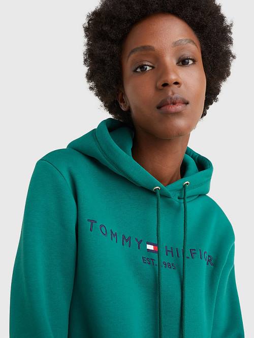 Tommy Hilfiger Logo Ruha Női Zöld | TH052GQY