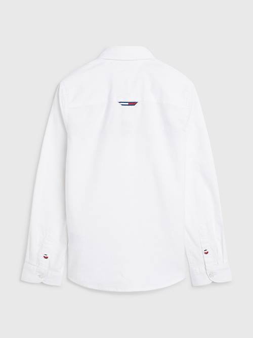 Tommy Hilfiger Logo Tape Oxford Ingek Fiú Fehér | TH479TCF