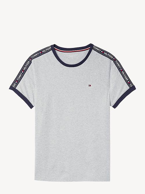 Tommy Hilfiger Logo Tape Pizsama Férfi Szürke | TH407QKA