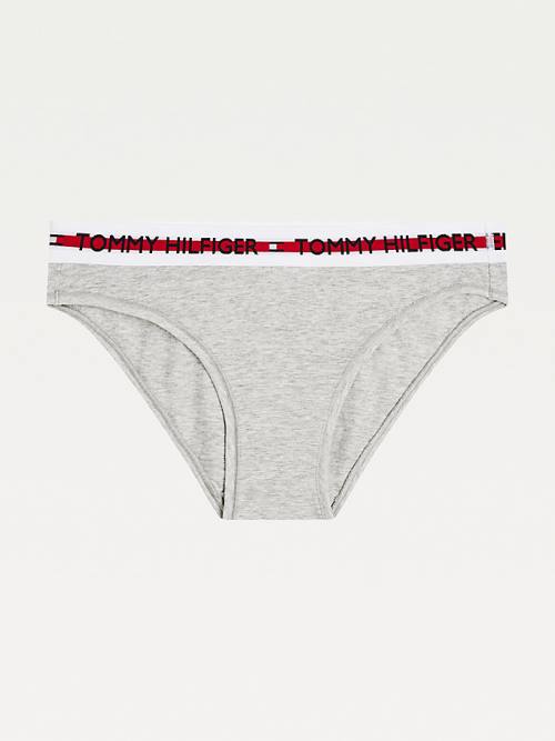 Tommy Hilfiger Logo Tape Waistband Briefs Fehérnemű Női Szürke | TH059SRV