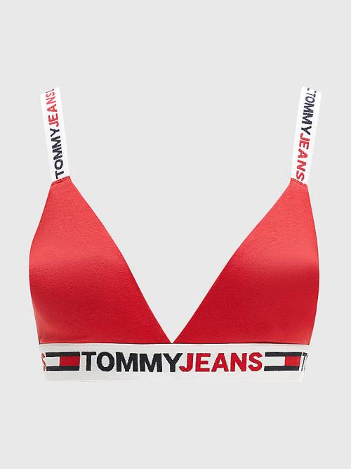 Tommy Hilfiger Logo Underband Triangle Bra Fehérnemű Női Piros | TH971EGI