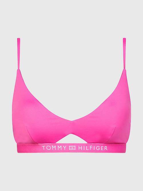 Tommy Hilfiger Logo Waistband Bikini Bralette Fürdőruha Női Rózsaszín | TH381OKR