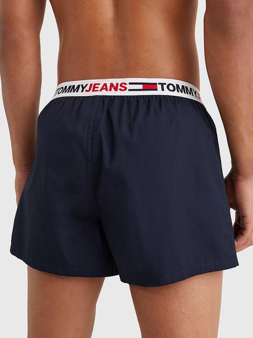 Tommy Hilfiger Logo Waistband Boxer Shorts Fehérnemű Férfi Kék | TH704PSZ