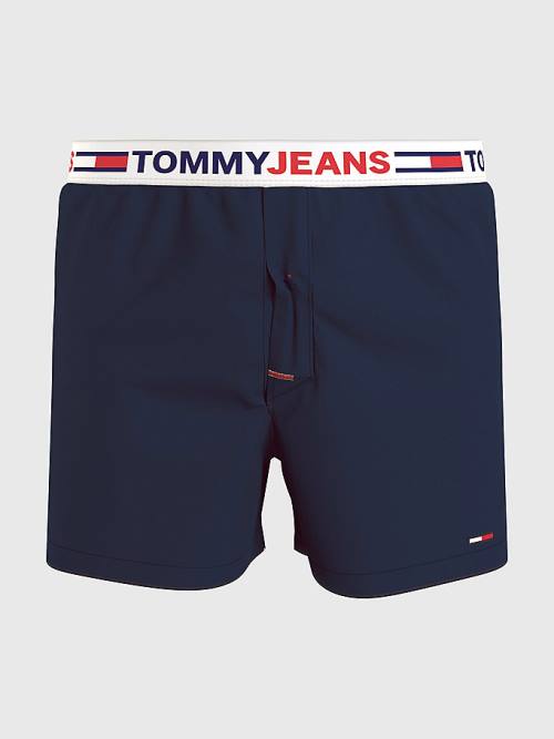 Tommy Hilfiger Logo Waistband Boxer Shorts Fehérnemű Férfi Kék | TH704PSZ