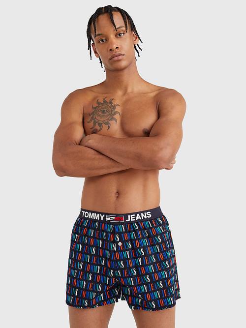 Tommy Hilfiger Logo Waistband Boxer Shorts Fehérnemű Férfi Bézs | TH806QGL