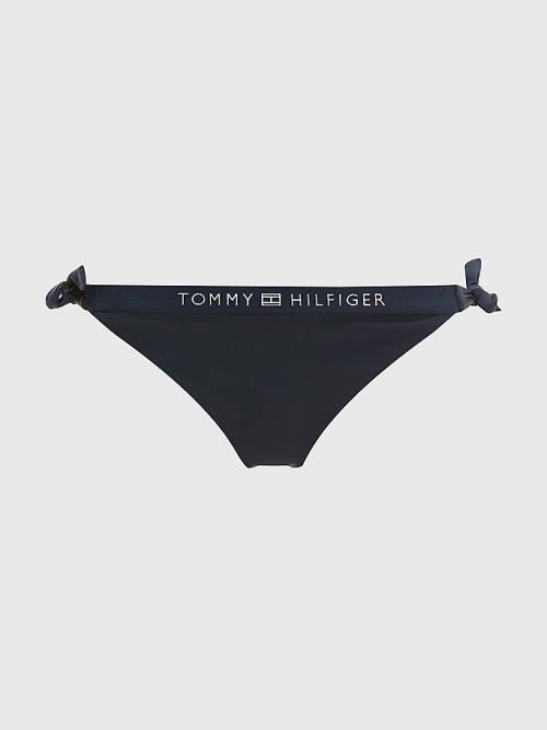 Tommy Hilfiger Logo Waistband Cheeky Fit Bikini Bottoms Fürdőruha Női Kék | TH027ODK