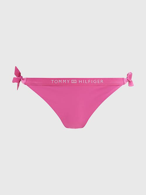 Tommy Hilfiger Logo Waistband Cheeky Fit Bikini Bottoms Fürdőruha Női Rózsaszín | TH127KJL