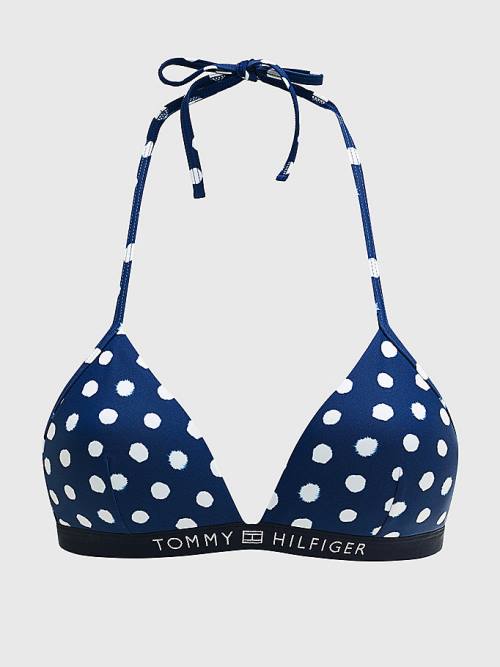 Tommy Hilfiger Logo Waistband Cheeky Fit Bikini Bottoms Fürdőruha Női Kék | TH580TMK