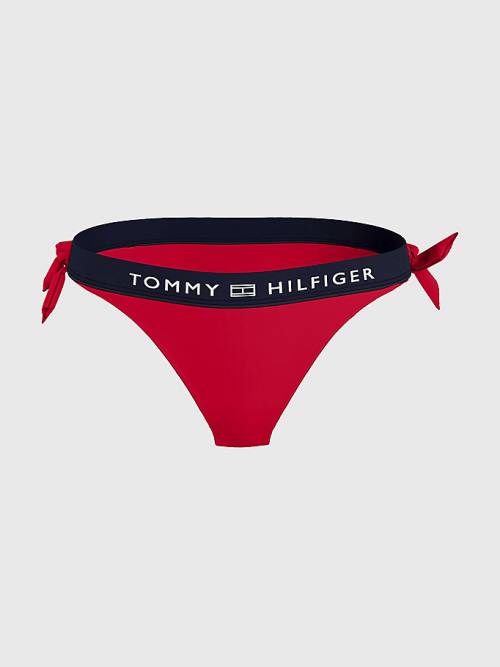 Tommy Hilfiger Logo Waistband Cheeky Fit Bikini Bottoms Fürdőruha Női Piros | TH596RLM