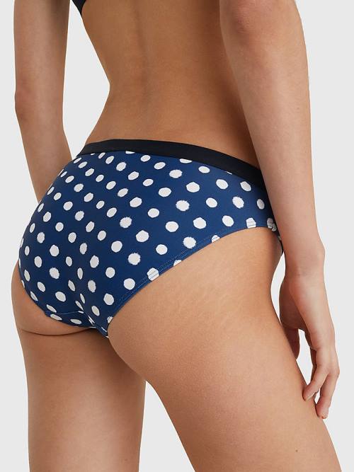 Tommy Hilfiger Logo Waistband Classic Bikini Bottoms Fürdőruha Női Kék | TH829JHL