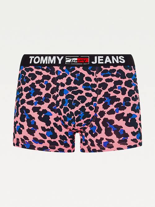 Tommy Hilfiger Logo Waistband Print Trunks Fehérnemű Férfi Rózsaszín | TH012ZWX