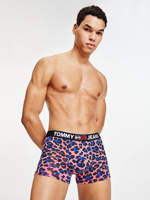 Tommy Hilfiger Logo Waistband Print Trunks Fehérnemű Férfi Rózsaszín | TH012ZWX