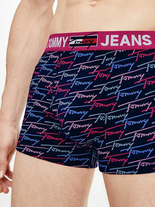 Tommy Hilfiger Logo Waistband Print Trunks Fehérnemű Férfi Bézs | TH357HWY