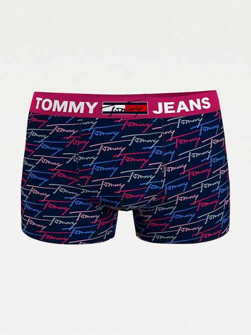 Tommy Hilfiger Logo Waistband Print Trunks Fehérnemű Férfi Bézs | TH357HWY