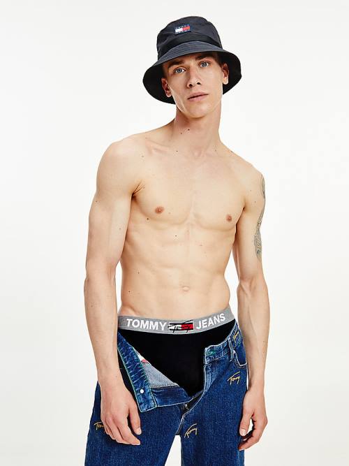 Tommy Hilfiger Logo Waistband Trunks Fehérnemű Férfi Fekete | TH051BLT