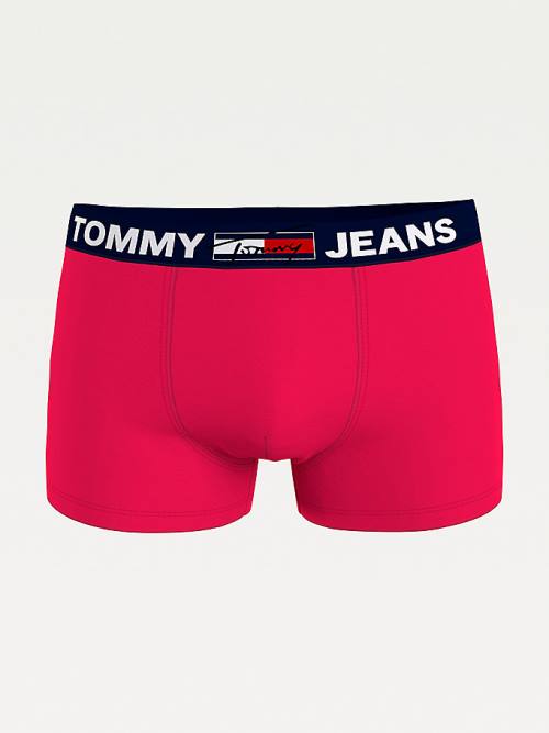 Tommy Hilfiger Logo Waistband Trunks Fehérnemű Férfi Rózsaszín | TH489XCM