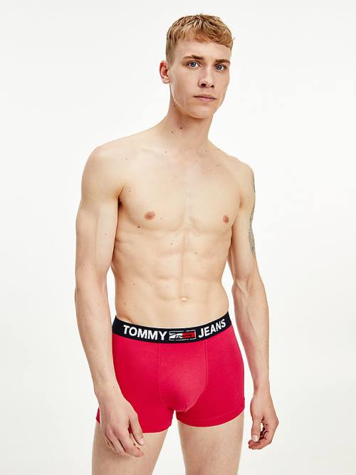 Tommy Hilfiger Logo Waistband Trunks Fehérnemű Férfi Rózsaszín | TH489XCM