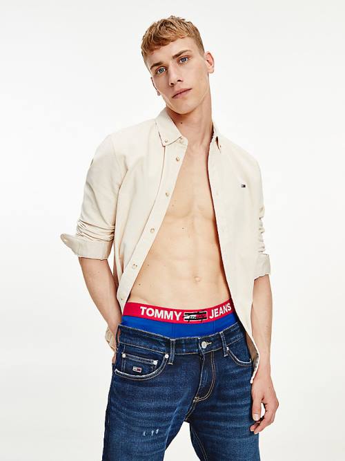 Tommy Hilfiger Logo Waistband Trunks Fehérnemű Férfi Kék | TH507XJK