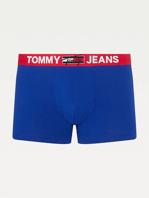 Tommy Hilfiger Logo Waistband Trunks Fehérnemű Férfi Kék | TH507XJK