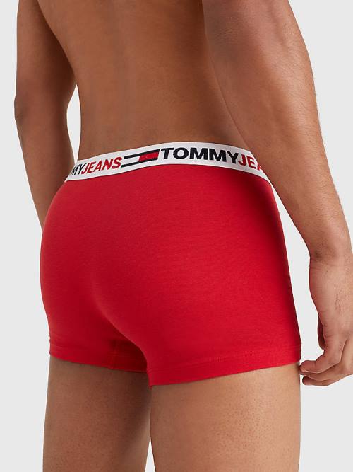 Tommy Hilfiger Logo Waistband Trunks Fehérnemű Férfi Piros | TH512MXC