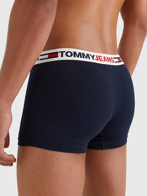 Tommy Hilfiger Logo Waistband Trunks Fehérnemű Férfi Kék | TH537WHJ