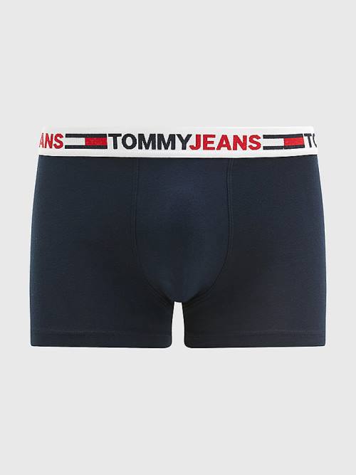 Tommy Hilfiger Logo Waistband Trunks Fehérnemű Férfi Kék | TH537WHJ