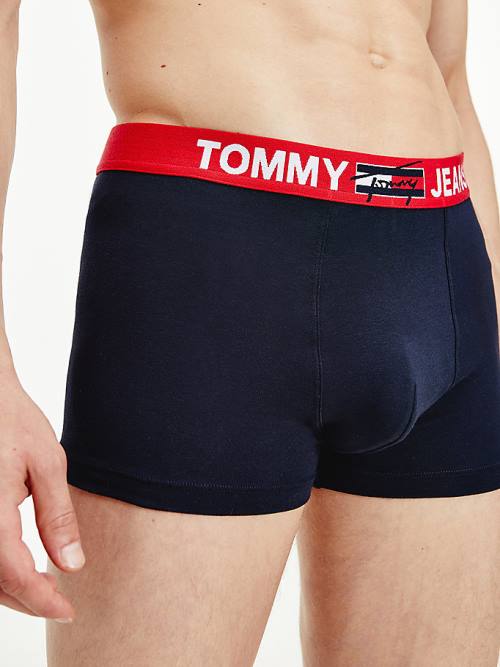 Tommy Hilfiger Logo Waistband Trunks Fehérnemű Férfi Kék | TH547ZEF