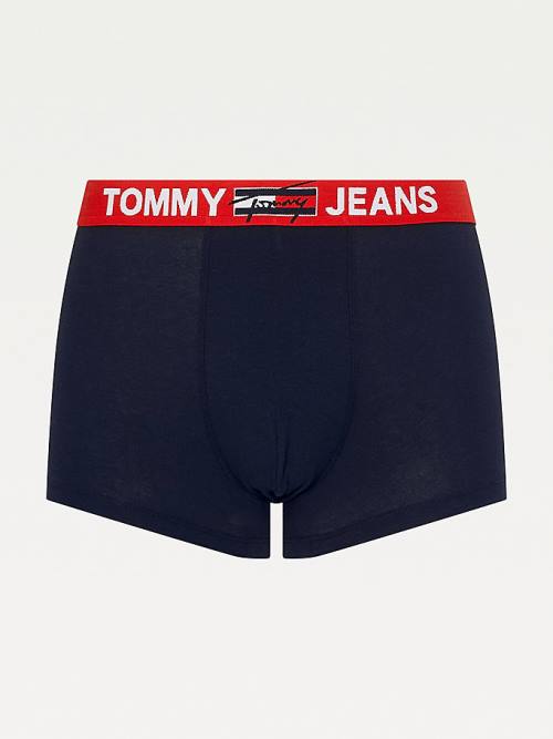 Tommy Hilfiger Logo Waistband Trunks Fehérnemű Férfi Kék | TH547ZEF