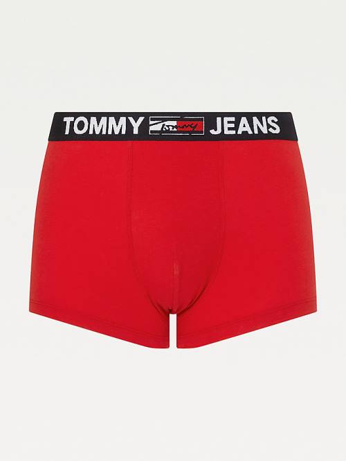 Tommy Hilfiger Logo Waistband Trunks Fehérnemű Férfi Piros | TH851MQA