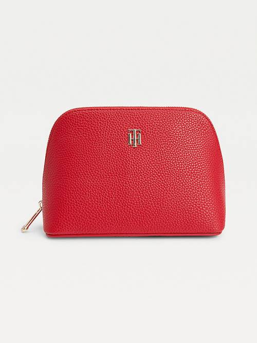 Tommy Hilfiger Logo Washbag Táska Női Piros | TH760YHK