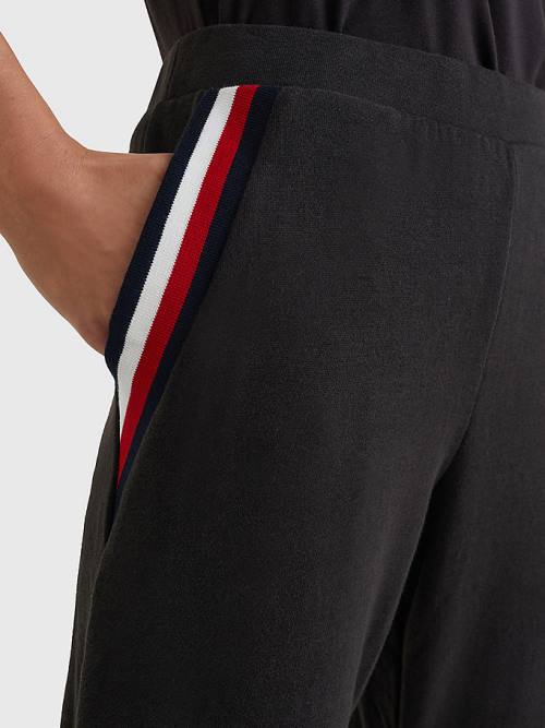 Tommy Hilfiger Lounge Cuffed Joggers Nadrág Női Fekete | TH067WHF