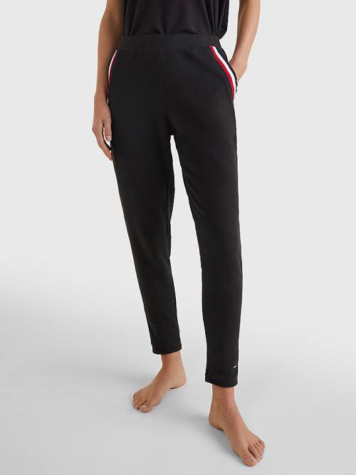 Tommy Hilfiger Lounge Cuffed Joggers Nadrág Női Fekete | TH067WHF