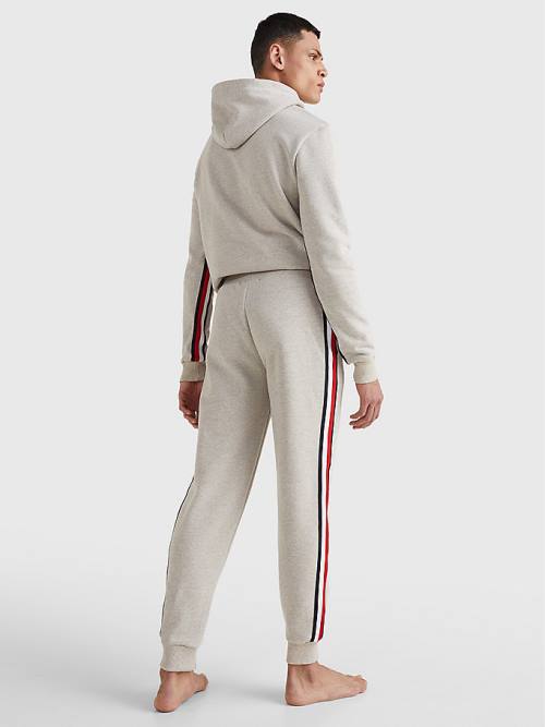 Tommy Hilfiger Lounge Signature Tape Joggers Pizsama Férfi Bézs | TH439EAS