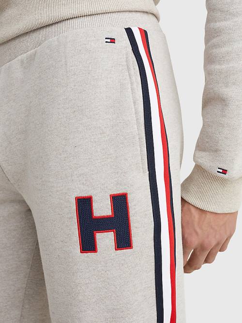 Tommy Hilfiger Lounge Signature Tape Joggers Pizsama Férfi Bézs | TH439EAS