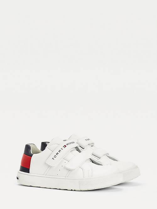 Tommy Hilfiger Low-Top Tornacipő Fiú Fehér | TH409KJG