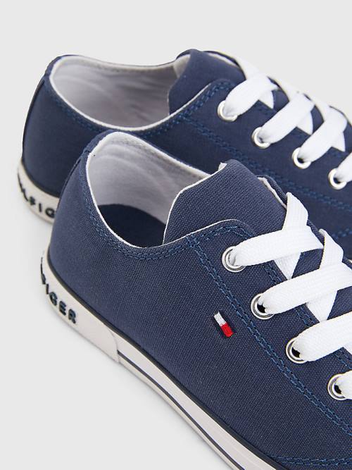 Tommy Hilfiger Low-Top Tornacipő Fiú Kék | TH560CXZ